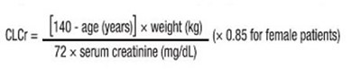Cockcroft And Gault Equation